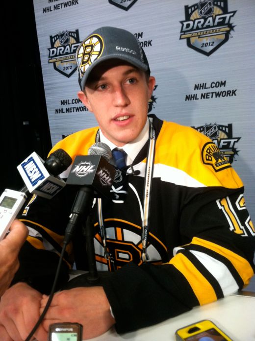 Matt Grzelcyk was Boston's third-round selection at the 2012 NHL Entry Draft. He enters his final season at Boston University in 2015. (Kirk Luedeke photo)