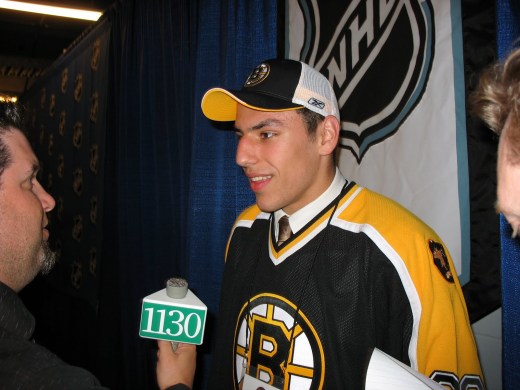Milan Lucic at the 2006 NHL Entry Draft in Vancouver (Kirk Luedeke photo)