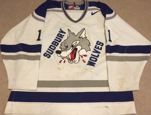Chris Kelly 00-01 Sudbury Wolves home front
